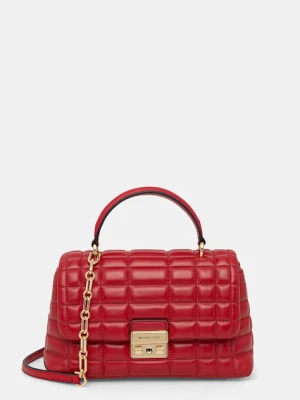 MICHAEL Michael Kors torebka skórzana kolor czerwony 30F5G2RS2L