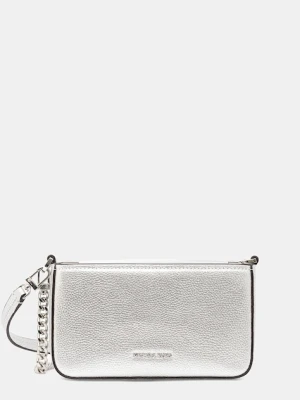MICHAEL Michael Kors torebka skórzana kolor srebrny 32S5SYTC5M