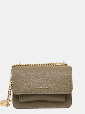 MICHAEL Michael Kors torebka skórzana kolor zielony 32T4GC7C1T