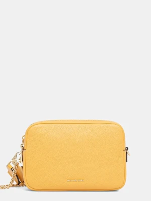 MICHAEL Michael Kors torebka skórzana kolor żółty 32S5GYTC5L