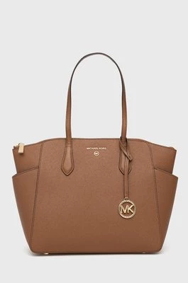 MICHAEL Michael Kors torebka skórzana Marilyn 30S2G6AT2L kolor brązowy