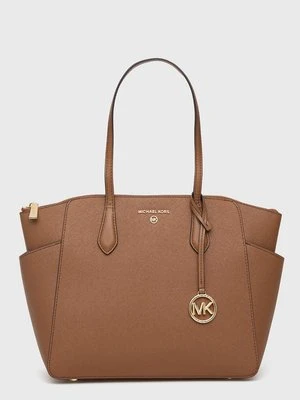 MICHAEL Michael Kors torebka skórzana Marilyn 30S2G6AT2L kolor brązowy