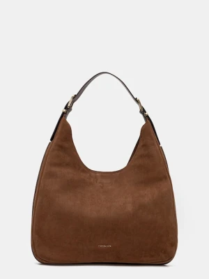 MICHAEL Michael Kors torebka skórzana NOLITA kolor brązowy 30F4GY5H3T