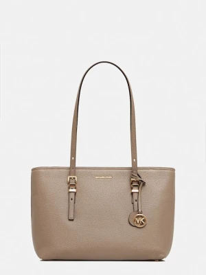 MICHAEL Michael Kors torebka skórzana QUINN kolor beżowy 30T5GQNT2L