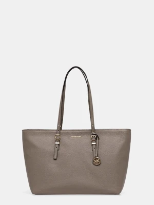 MICHAEL Michael Kors torebka skórzana QUINN kolor beżowy 30T5GQNT9L