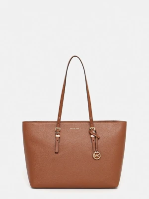 MICHAEL Michael Kors torebka skórzana QUINN kolor brązowy 30T5GQNT9L