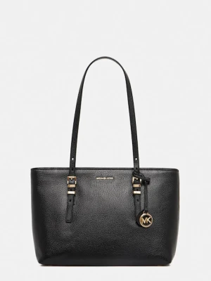 MICHAEL Michael Kors torebka skórzana QUINN kolor czarny 30T5GQNT2L