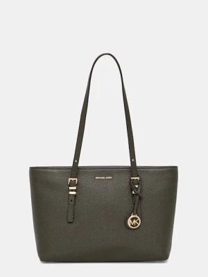 MICHAEL Michael Kors torebka skórzana QUINN kolor zielony 30T5GQNT2L