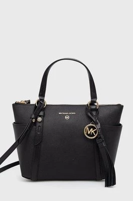 MICHAEL Michael Kors torebka skórzana Sullivan 30T0GNXT1L kolor czarny