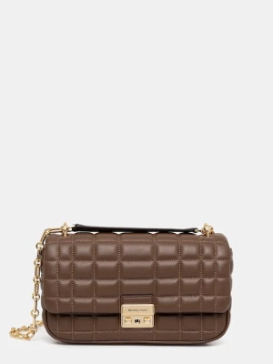 MICHAEL Michael Kors torebka skórzana TRIBECA kolor brązowy 30R4G2RL7L