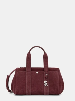 MICHAEL Michael Kors torebka zamszowa kolor bordowy 30F5S1ZS1S