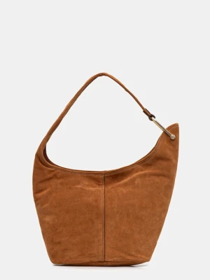 MICHAEL Michael Kors torebka zamszowa kolor brązowy 30F4G2YL6S