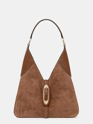 MICHAEL Michael Kors torebka zamszowa kolor brązowy 30F5GQ8L6S