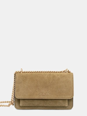 MICHAEL Michael Kors torebka zamszowa kolor zielony 30F5GC7L3S