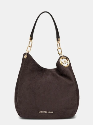 MICHAEL Michael Kors torebka zamszowa LILLIE kolor brązowy 30F3G0LE3S