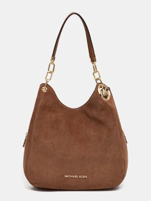 MICHAEL Michael Kors torebka zamszowa LILLIE kolor brązowy 30F3G0LE3S