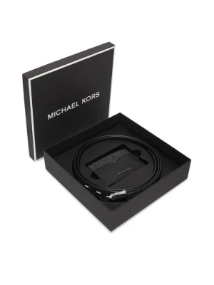 MICHAEL Michael Kors Zestaw etui na karty i pasek 39F6LHDY3L Czarny