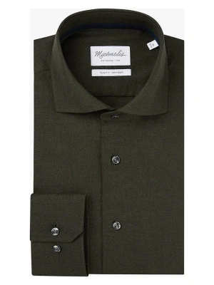 Michaelis Koszula - Slim fit - w kolorze khaki rozmiar: 39