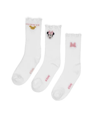 Mickey&Friends Skarpety długie ACCCS-AW24-116DSTC (3-PACK) Biały