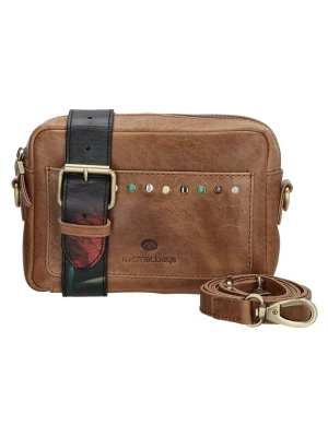 micmacbags Skórzana torebka w kolorze jasnobrązowym - 21 x 15 x 6 cm rozmiar: onesize