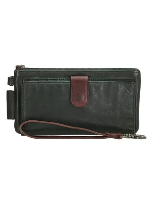 micmacbags Skórzany portfel "Highland Park" w kolorze khaki - 18 x 9 x 2 cm rozmiar: onesize