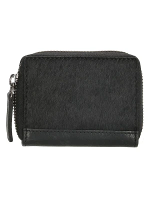 micmacbags Skórzany portfel "Mendoza" w kolorze czarnym - 10 x 8 x 2 cm rozmiar: onesize