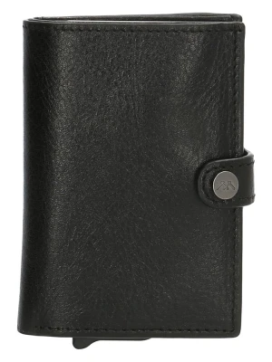 micmacbags Skórzany portfel w kolorze czarnym - 8 x 10 x 1 cm rozmiar: onesize