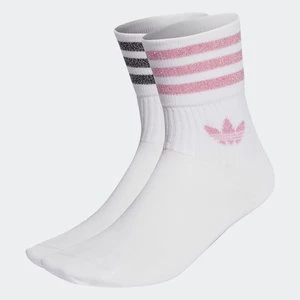 Mid-Cut Glitter Crew Socks 2 Pairs Adidas