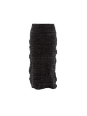 Midi Spódnica Tweed z Guzikami Balenciaga