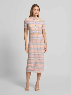 Midikleid o kroju slim fit w dzianinowym wyglądzie Jake*s Casual
