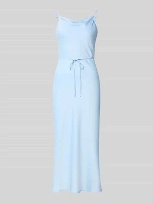 Midikleid z satyny krój slim fit model 'Thea' YAS