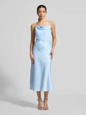 Sukienka midi z satyny model 'Thea' YAS