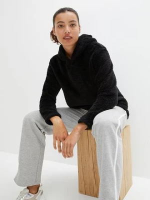 Zdjęcie produktu Miękka długa bluza z polaru, oversized BonPrix czarny
