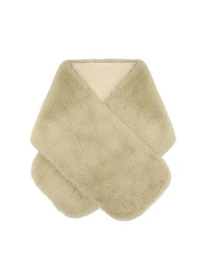 Miękka futrzana etola w beżowym kolorze Kazar