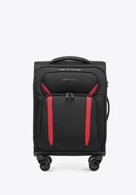 Miękka walizka kabinowa dwukolorowa czarno - czerwona Wittchen