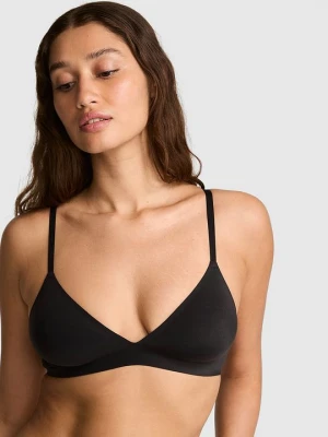 PINK Miękki biustonosz bralette bez fiszbin i bez wypełnienia Marshmallow Victoria's Secret Czarny