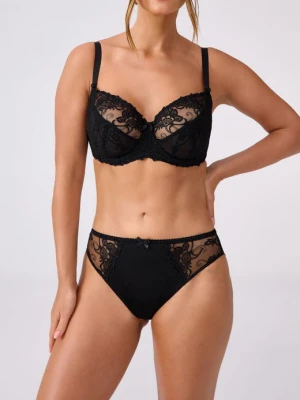 Miękki biustonosz na fiszbinach ze stabilnego haftu - Shirley New POUPEE