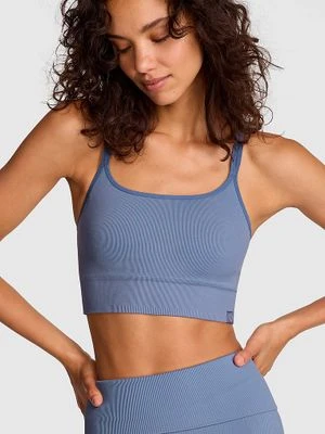 PINK Miękki biustonosz sportowy bezszwowy na ramiączkach Victoria's Secret