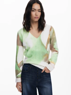 Miękki sweter z dekoltem w serek Desigual