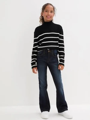 Dżinsy flared, mid waist bonprix