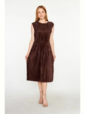 Mieles Sukienka w kolorze brązowym rozmiar: XL
