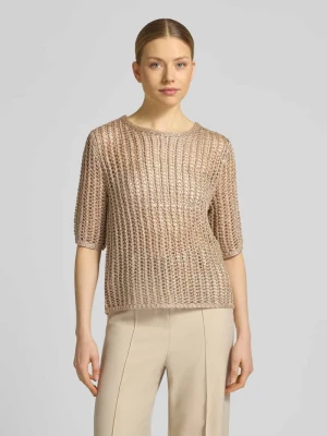 mieszanka wiskozy w imitacja dzianiny, krój regular fit t-shirt Betty Barclay