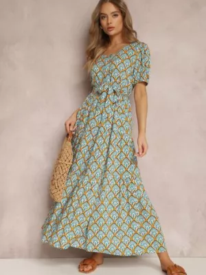 Miętowa Sukienka Amarhotis rosa