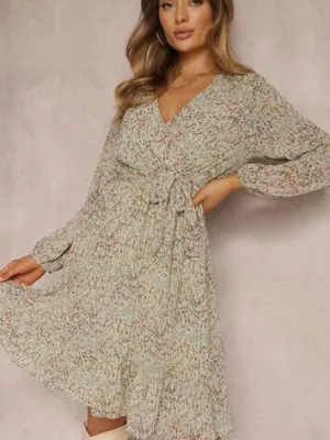 Miętowa Sukienka Olaleia rosa