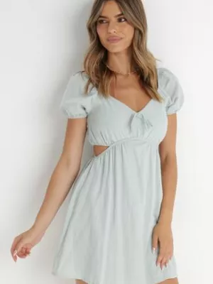 Miętowa Sukienka Roatta rosa