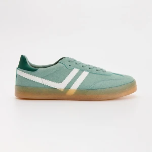 Miętowe sneakersy z imitacji zamszu w stylu retro House