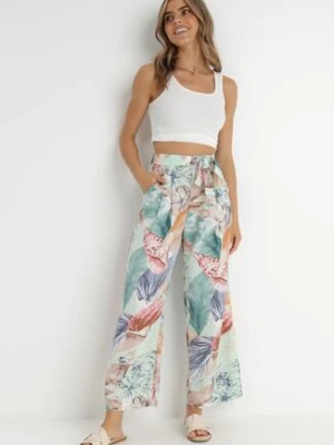 Miętowe Spodnie Claudette rosa