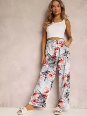 Miętowe Spodnie Hellonia r&f fashion
