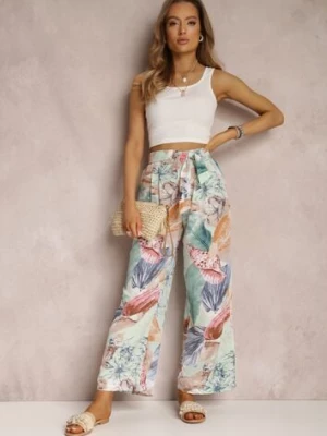 Miętowe Spodnie Messier rosa