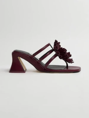 Miista klapki z odkrytą piętą damskie skórzane Hara